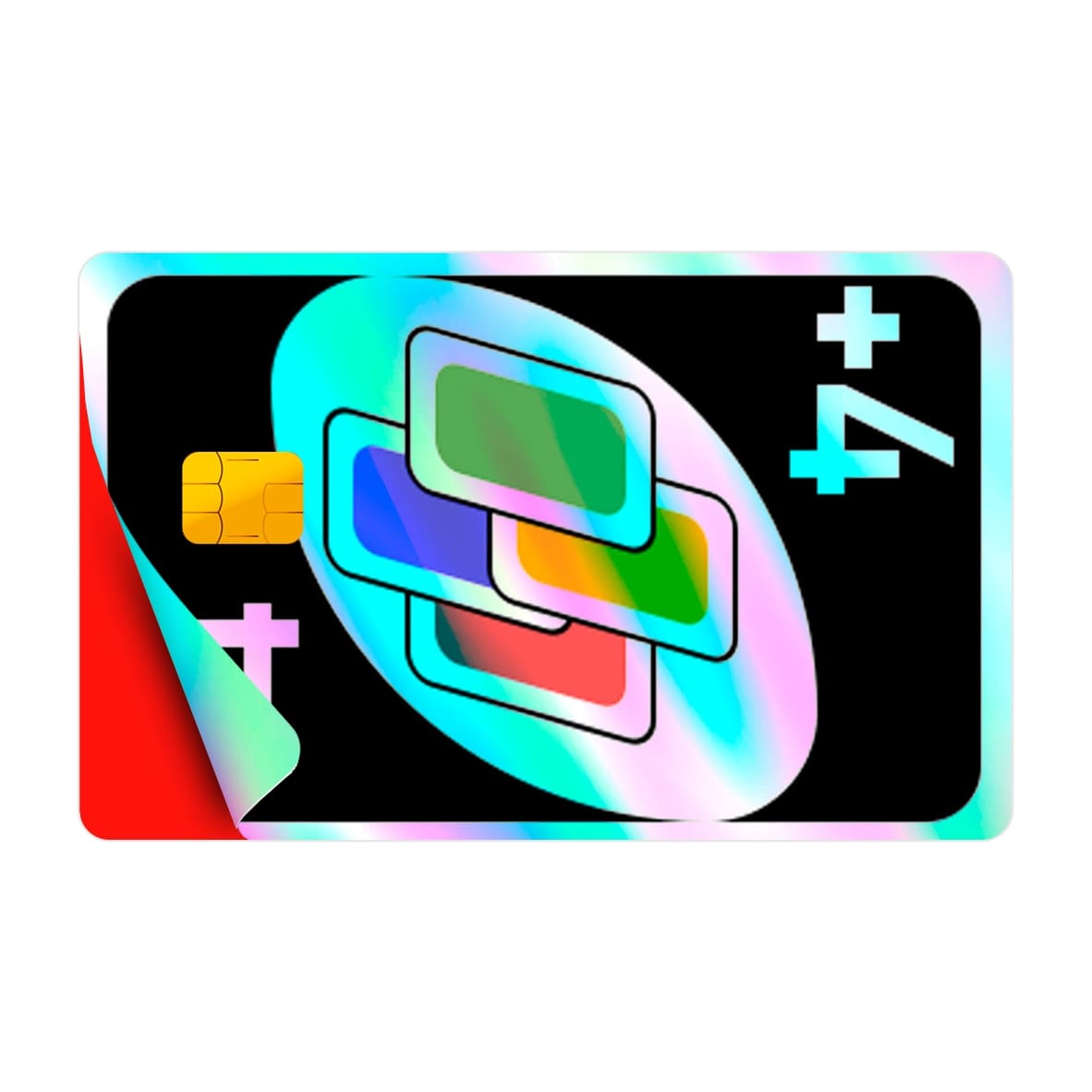 CAPACARD - Película Adesiva Holográfica para Cartão - Carta Uno +4 CAPACARD - Película Adesiva Holográfica para Cartão - Carta Uno +4